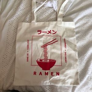 2/$20 NWT ramen tote bag